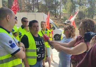 El personal del transporte sanitario reclama mejoras con un nuevo paro masivo