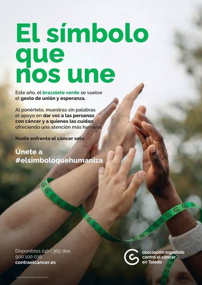 La AECC pone en marcha la iniciativa Brazaletes de Esperanza con el lema “El símbolo que nos une”