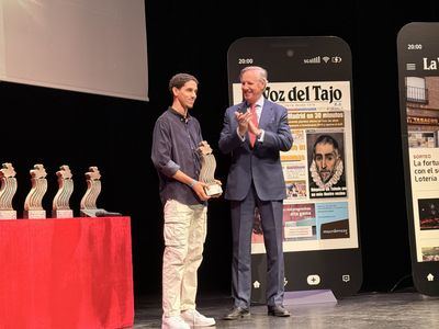 Brahim El Ourzadi recibe el premio por su trayectoria y progresión como atleta