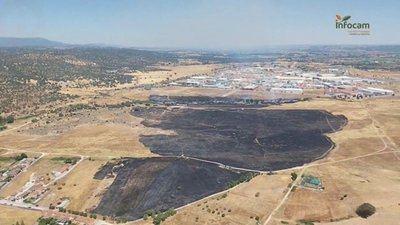 Extinguido el incendio forestal declarado ayer en Gamonal