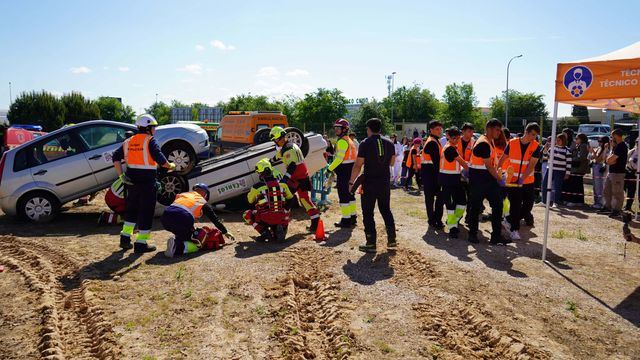 Ebora Formación celebró su jornada de Puertas Abiertas con un espectacular simulacro de rescate en accidente