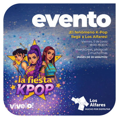 Los Alfares celebrará una fiesta temática de K-Pop con actividades gratuitas para toda la familia