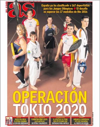 Operación Tokio: Sánchez y Cubelos, olímpicos talaveranos en la portada de AS