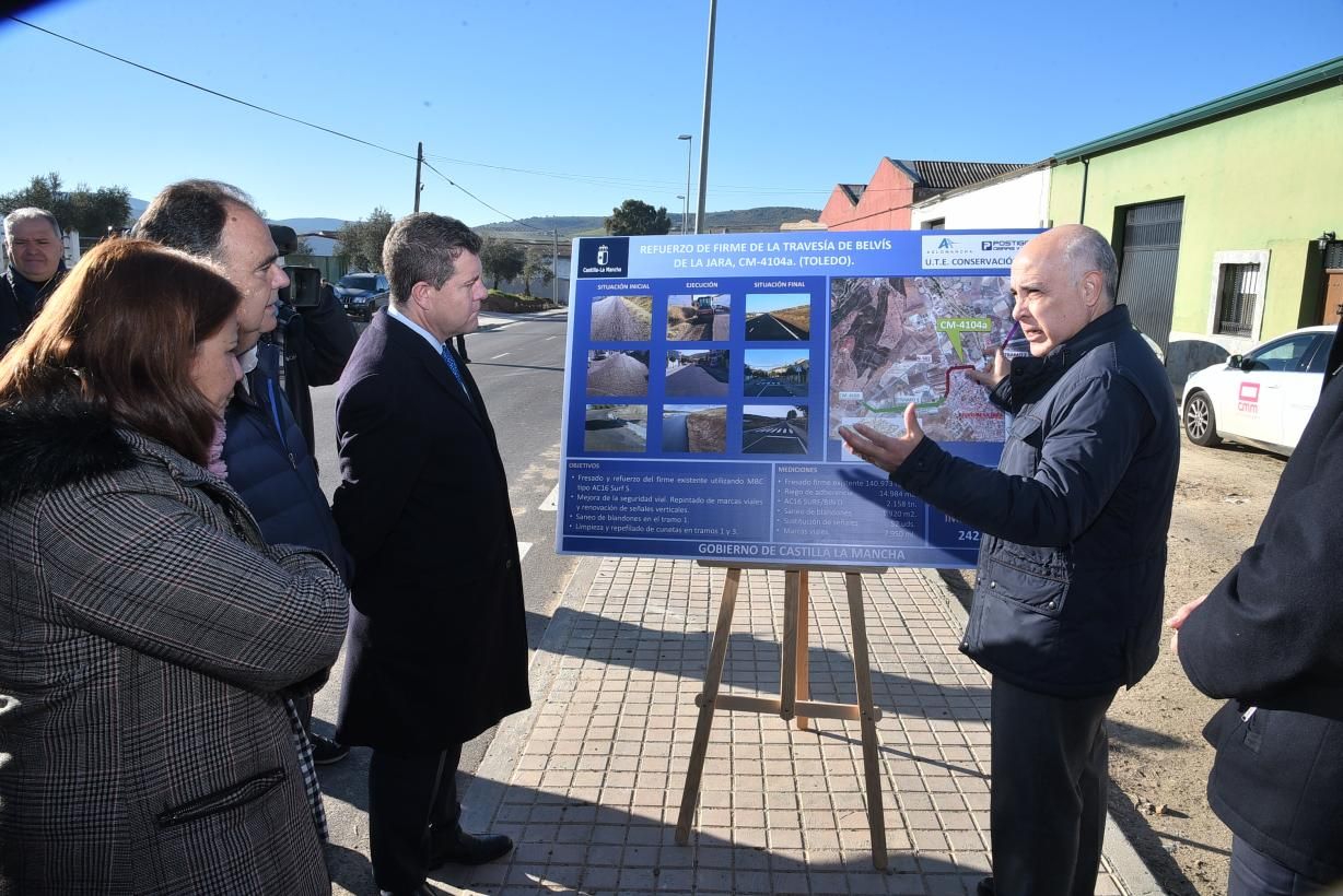 Inauguración de las mejoras en las carreteras de El Campillo y Belvís de la Jara