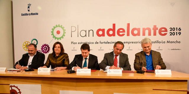 Una apuesta por las empresas, Plan 'Adelante 2016-2019' de CLM