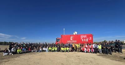 Más de 200 efectivos de CLM participan en un simulacro de accidente aéreo