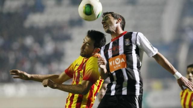 Imagen del amistoso Cartagena-Barça de esta semana.