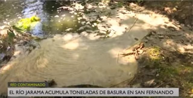 Vergonzoso: el Jarama, afluente del Tajo, acumula toneladas de basura
