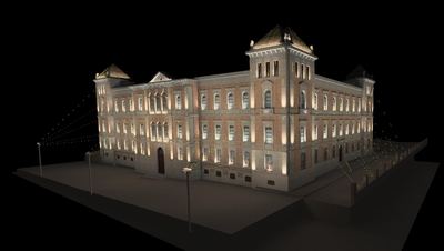 Luces LED multicolor transformarán la fachada del Palacio Provincial