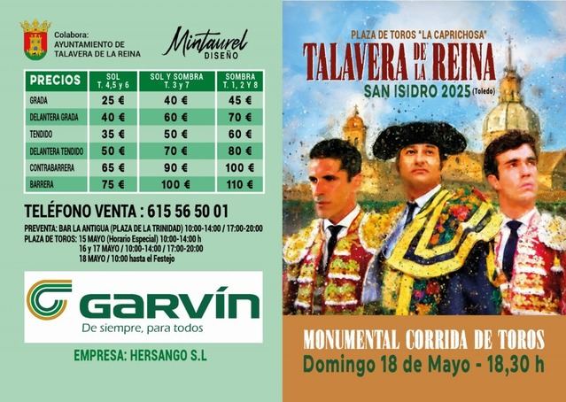 Últimos días para conseguir entradas para la gran corrida de toros de las Ferias de Talavera
