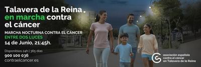 Talavera camina ‘Entre Dos Luces’ en la Marcha Nocturna Contra el Cáncer