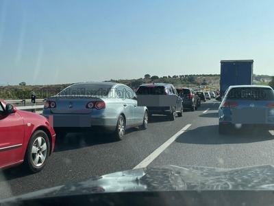 Retenciones en la A-5 por obras de asfaltado en varios tramos de Madrid, Toledo y Cáceres
