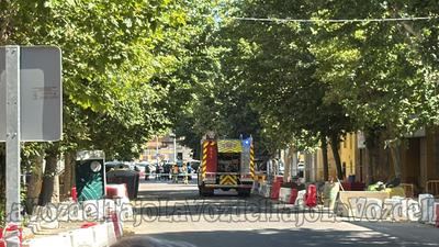 La rotura de una tubería de gas en Talavera obliga a intervenir a bomberos y técnicos de urgencia