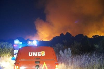Algunas viviendas de Calypo Fado han resultado afectadas por el incendio de Méntrida
