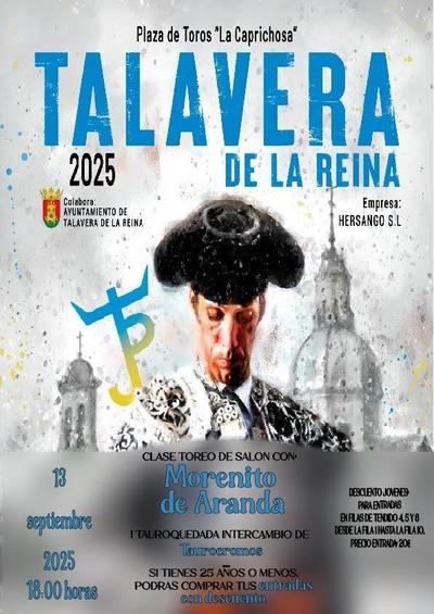 Talavera de la Reina acogerá una 'Tauroquedada' con Morenito de Aranda el 13 de septiembre