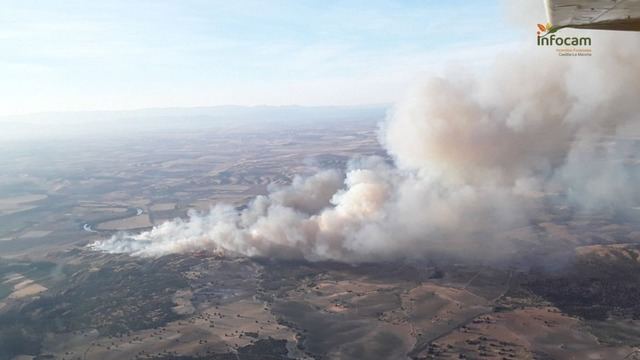 El incendio de Polán desciende a situación operativa de nivel 0