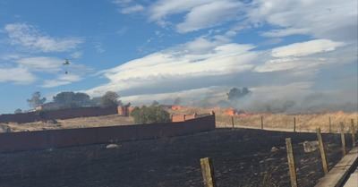 Controlado el incendio forestal de Gamonal tras una tarde de intensa actuación de los servicios de emergencia