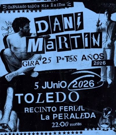 Hoy salen a la venta las entradas para el concierto de Dani Martín en Toledo