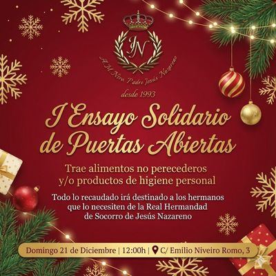 Talavera acogerá el I Ensayo Solidario de Puertas Abiertas de la Banda de Nuestro Padre Jesús Nazareno