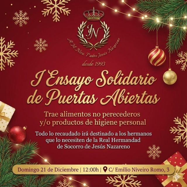 Talavera acogerá el I Ensayo Solidario de Puertas Abiertas de la Banda de Nuestro Padre Jesús Nazareno