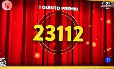 Ya está aquí el primer quinto premio: 23.112