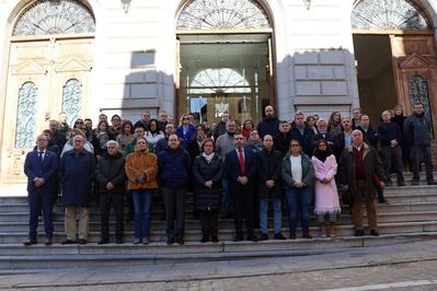 La Diputación de Toledo guarda un minuto de silencio por las víctimas del trágico accidente ferroviario de Adamuz