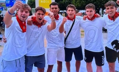 Un oropesano, protagonista en el Australian Open apoyando a Alcaraz