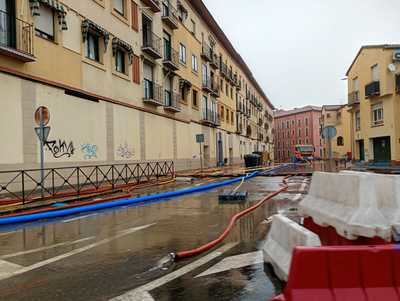 Amplio despliegue de los equipos de emergencia en Talavera por las inundaciones