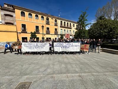 La Policía Local de Talavera vuelve a manifestarse por sus reivindicaciones laborales