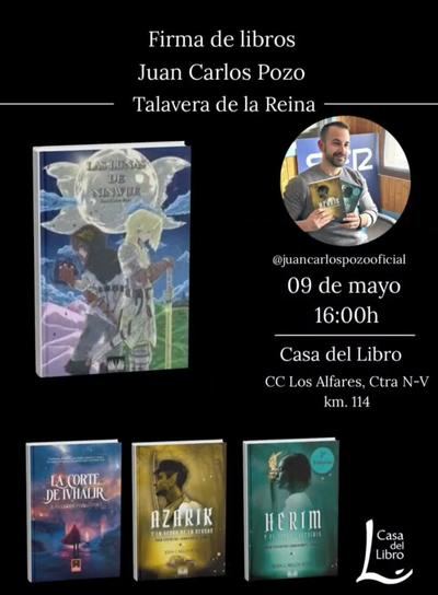 Juan Carlos Pozo Otero firmará sus libros en Talavera en la nueva sede de Casa del Libro