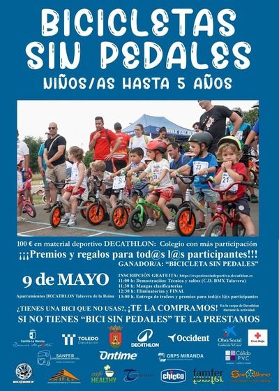 Bicicletas sin pedales: el evento infantil que conquista a las familias