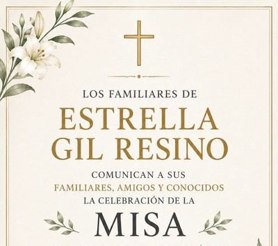 Pepino despedirá este sábado a Estrella Gil Resino en una misa por su eterno descanso