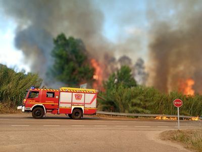Un incendio de pasto cerca de la Carretera de Mejorada y Segurilla moviliza a INFOCAM