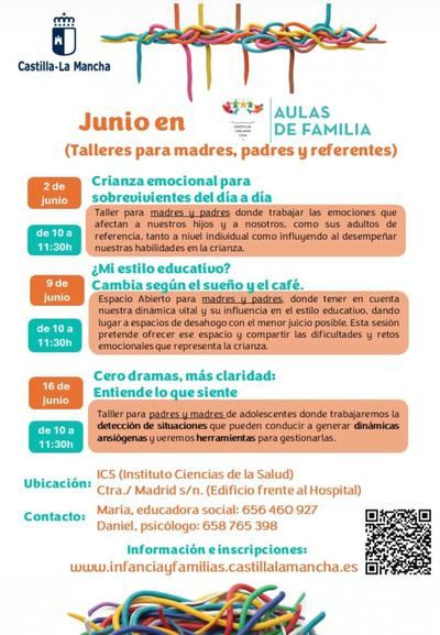 Castilla-La Mancha impulsa nuevos talleres sobre crianza, emociones y adolescencia