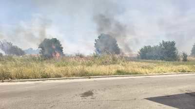 Un incendio en la zona de Patrocinio vuelve a movilizar a los servicios de emergencia en Talavera