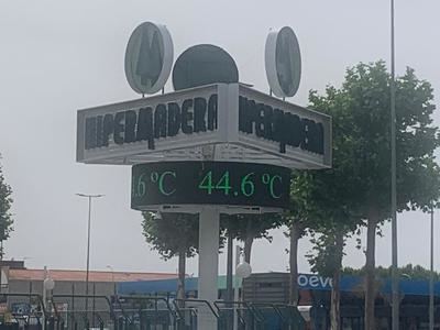 Talavera alcanza los 44,6 grados en una jornada de calor extremo