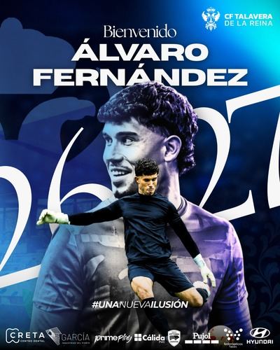 El CF Talavera refuerza su portería con la incorporación de Álvaro Fernández