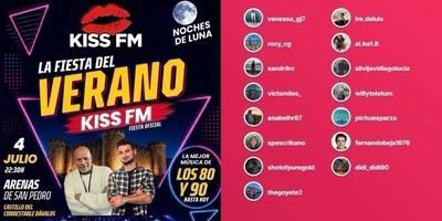 Ya conocemos a los ganadores de las entradas para la Fiesta del Verano de Kiss FM
