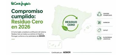 El Corte Inglés cumple su hoja de ruta Residuo Cero con todos sus centros certificados en Castilla-La Mancha