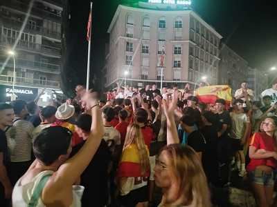 Talavera celebra por todo lo alto el pase de España a la final del Mundial