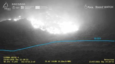 El fuego salta el Alberche y agrava la emergencia en San Martín de Valdeiglesias
