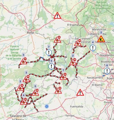 Humo, ceniza y carreteras cortadas: así está la situación este domingo
