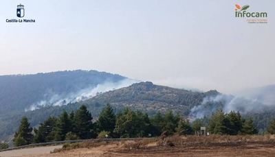 Los evacuados por el incendio de La Mierla ya pueden volver a sus casas