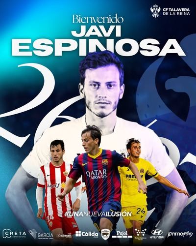 Javi Espinosa regresa a casa para reforzar al CF Talavera