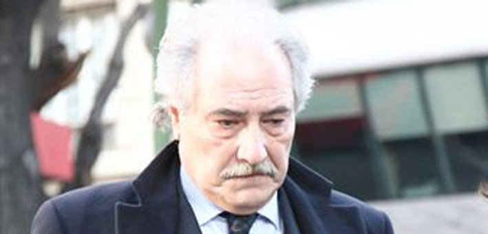 Juan Pedró Hernández, visiblemente preocupado, a la entrada de la Audiencia nacional en la tarde de este martes 1 de febrero.